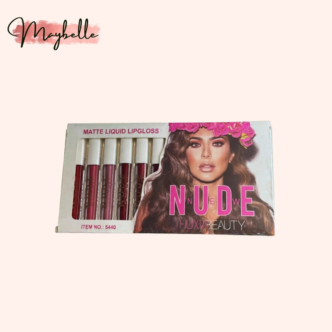Nude Lip Gloss Collection – Pack of 12 Glossy, Versatile Shades