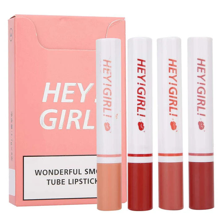 HeyGirl Lipstick Set – 4 Stunning Shades