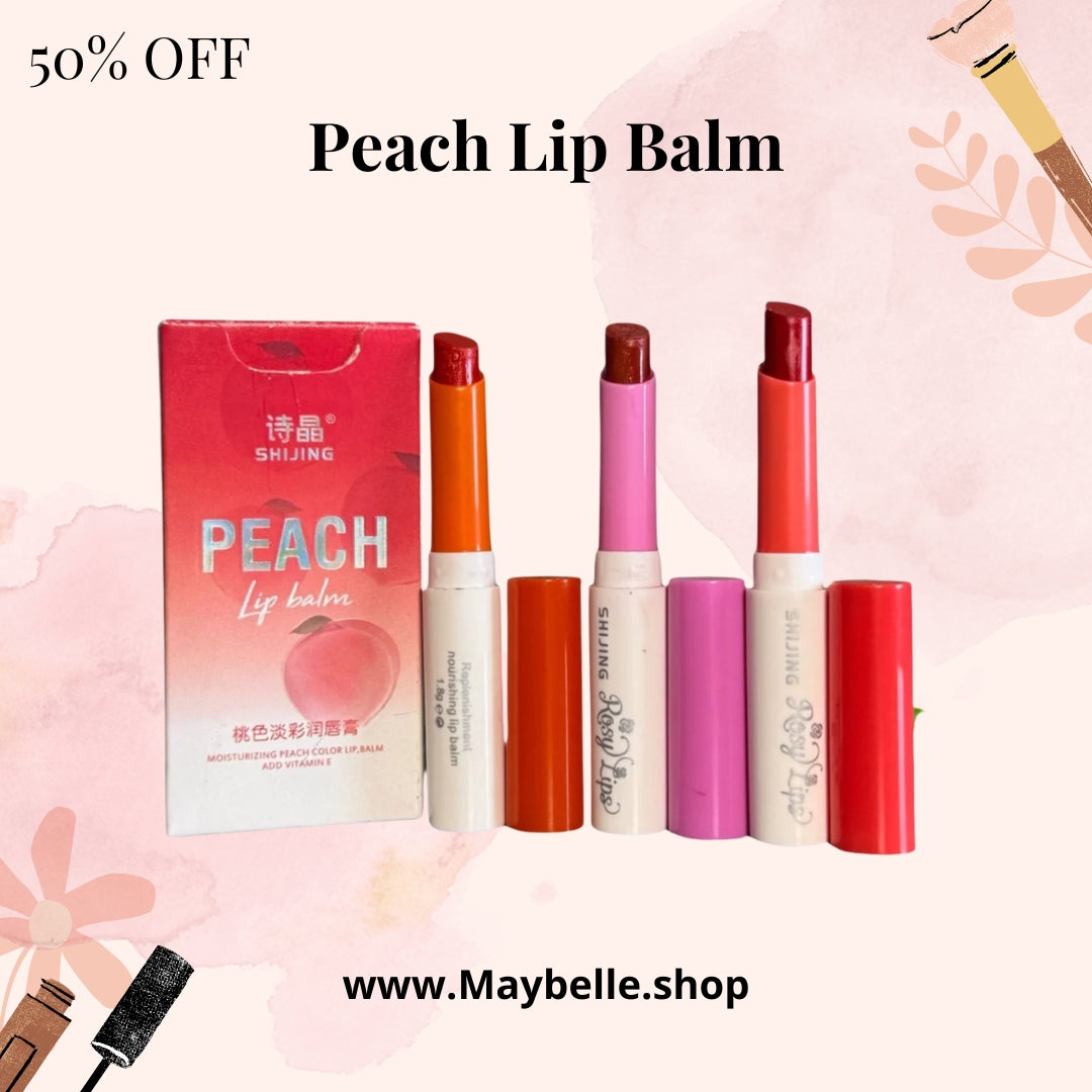 Peach Lip Balm – Hydrating Care for Soft, Glowing Lips