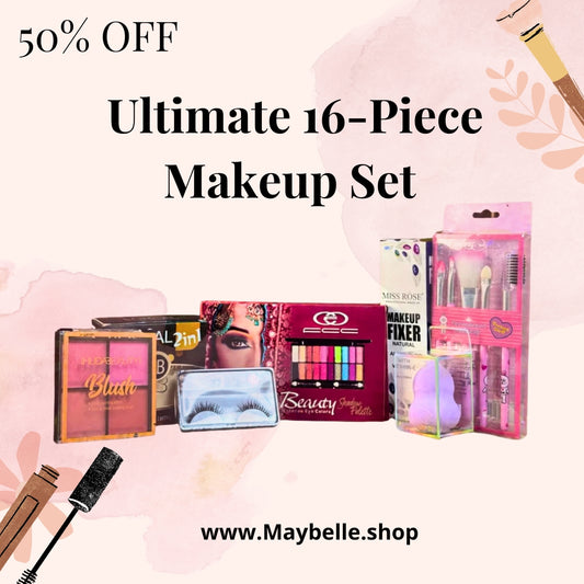 Ultimate 16-Piece Makeup Set – Everything You Need for Effortless Glam