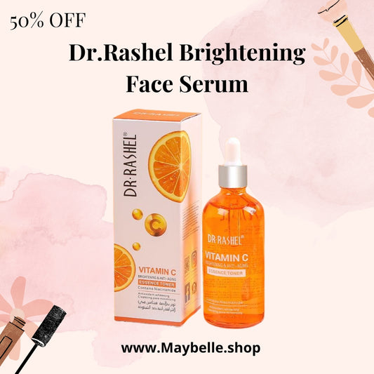Dr.Rashel Brightening Face Serum – Vitamin C + Hyaluronic Acid for Youthful Glow